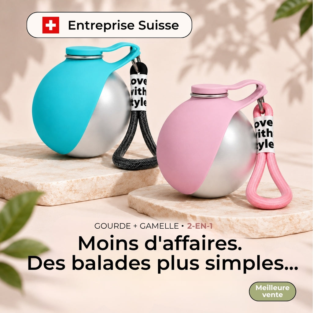 La gourde 2-en-1 qui simplifie toutes vos balades